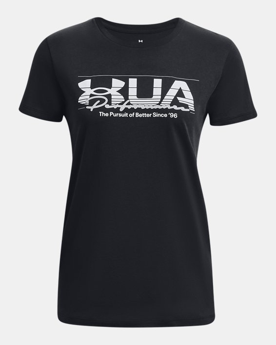 T-shirt à manches courtes UA Vintage Performance pour femme, Black, pdpMainDesktop image number 4